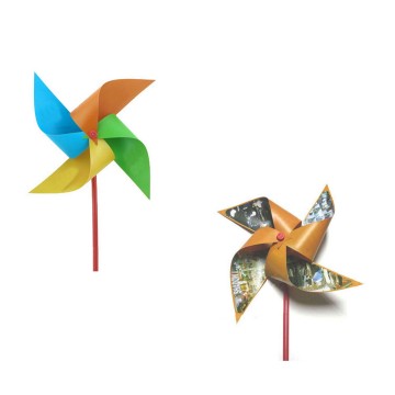 4 Leaves Plastic Pinwheel